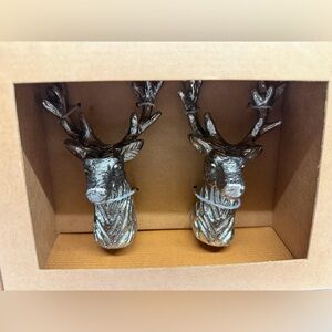 Pottery Barn Woodland Stag Salt + Pepper Shakers
